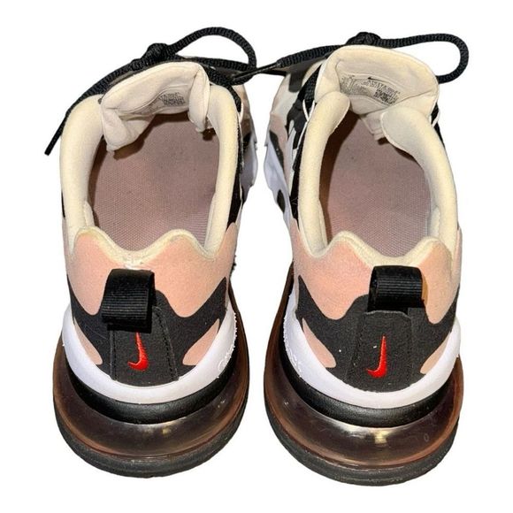 Nike Air Max 270 React Womens Size 8 Running Shoes Coral Pink Black AT6174-005 - Picture 10 of 14